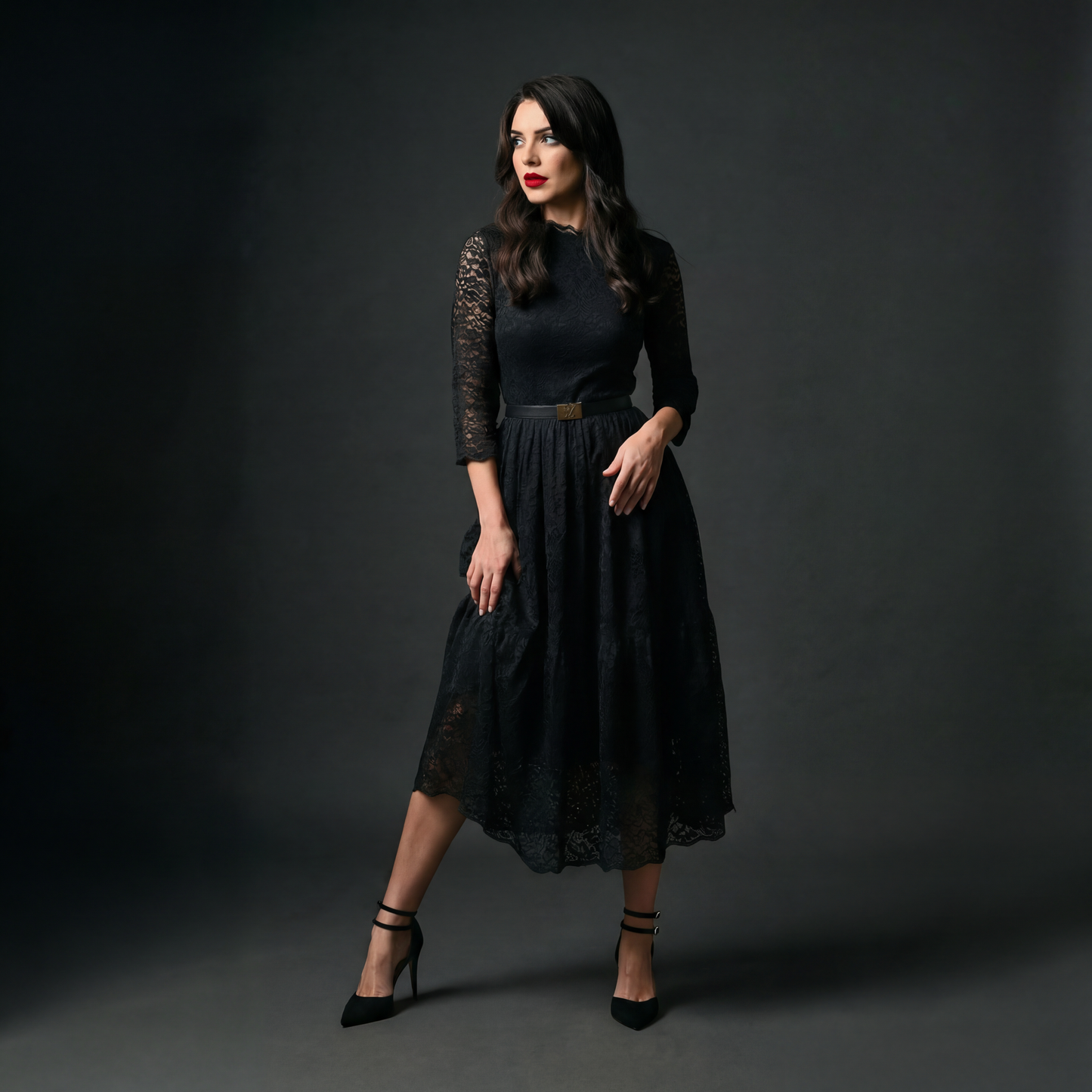 The Filigree Guipure Dress