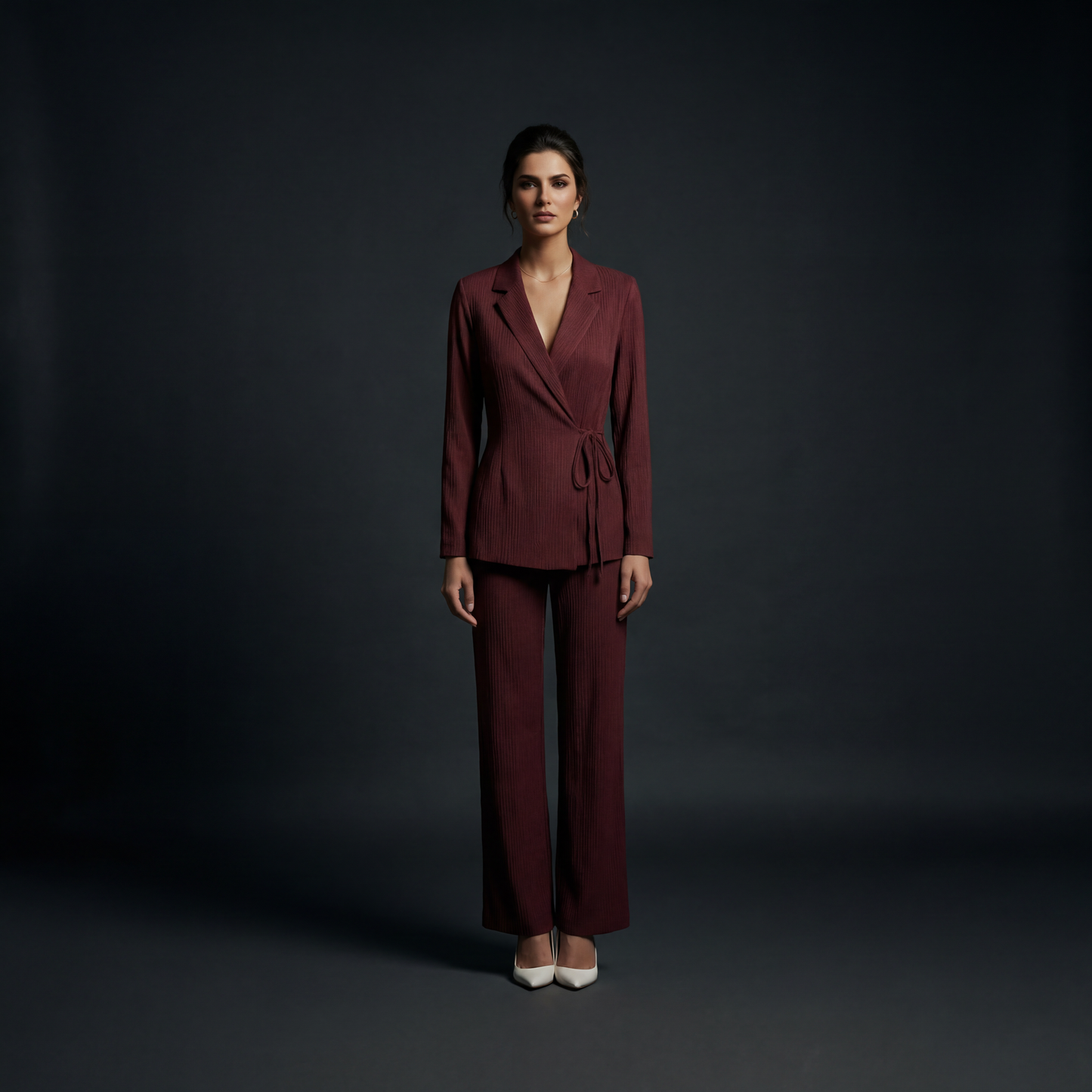 The Plissé Wrap Suit