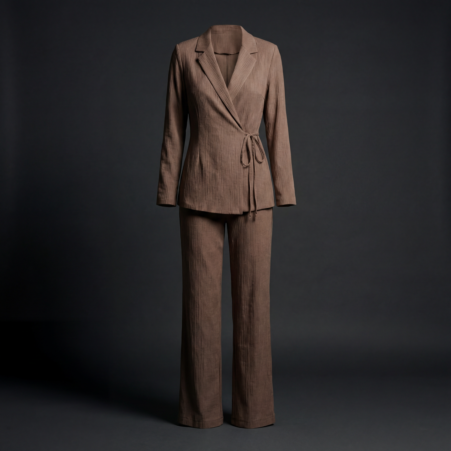 The Plissé Wrap Suit