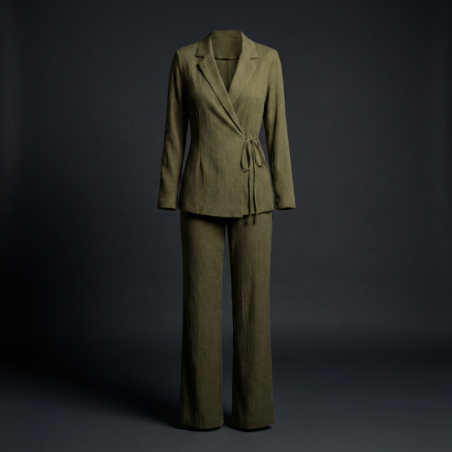 The Plissé Wrap Suit