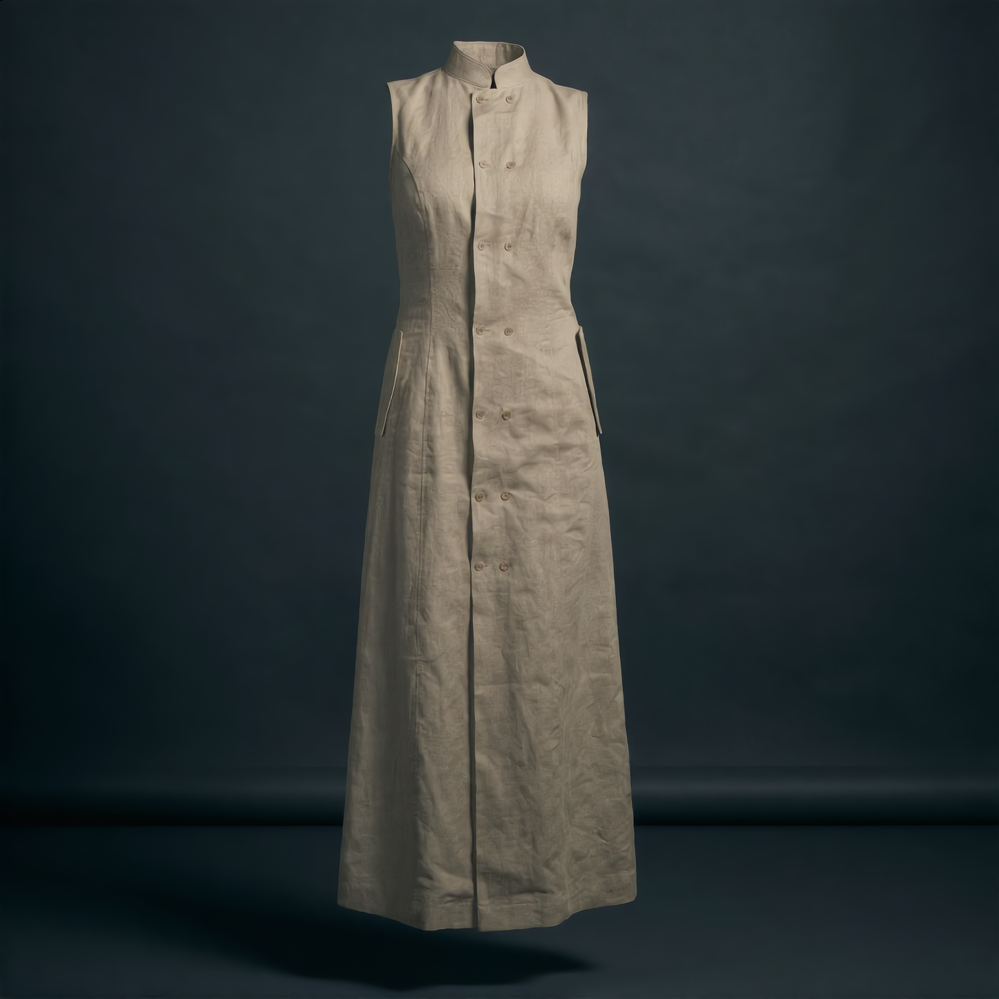 The Double-Breasted Pillar Dress