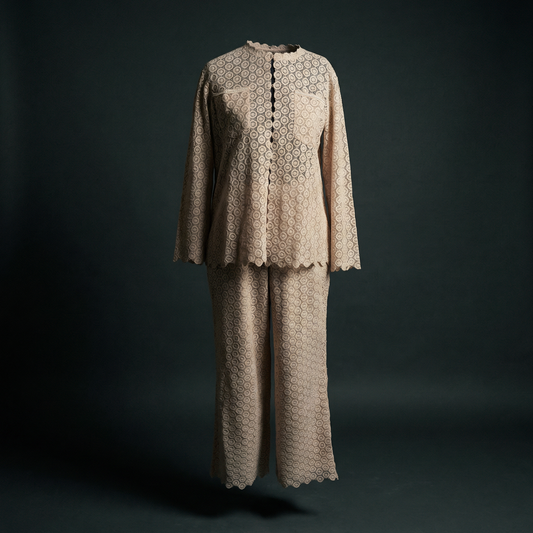 The Pearl-Encrusted Guipure Set